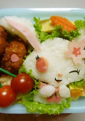 キャラ弁　ジュエルペット　ルビー弁当-レシピのメイン写真