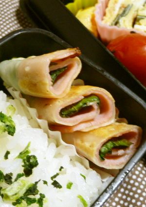 簡単お弁当おかず✿餃子でハム巻き-レシピのメイン写真