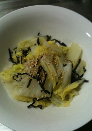 白菜の塩昆布和え-レシピのメイン写真