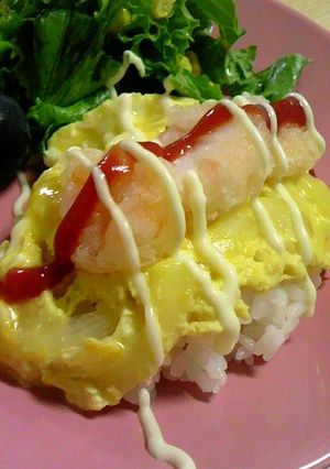 洋風☆エビ玉丼〜ランチにも〜-レシピのメイン写真