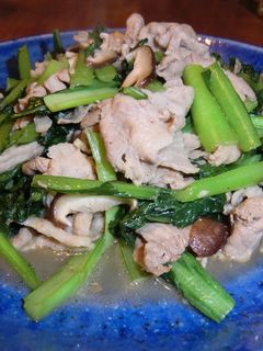 ♪小松菜と豚肉の中華風炒め♪-レシピのメイン写真