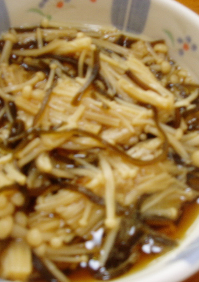 ヘルシー！えのきと塩昆布のさっと煮-レシピのメイン写真