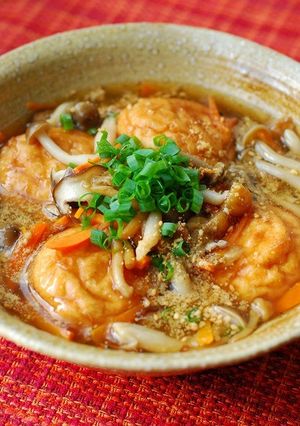 魚河岸あげときのこのあんかけ☆ごま風味-レシピのメイン写真