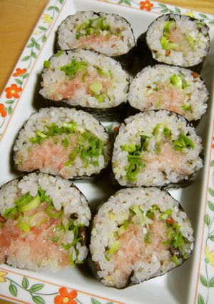 雑穀ご飯で♪『ねぎとろ巻き』-レシピのメイン写真