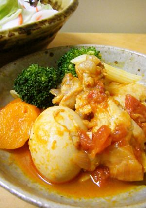 手羽元の和風トマト煮込み-レシピのメイン写真