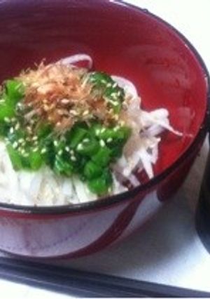 野菜ソムリエのツルムラサキとろろ大根そば-レシピのメイン写真