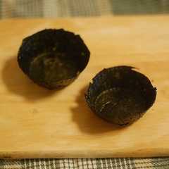 A picture of 手作り海苔カップ.