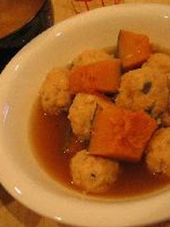 つくねとかぼちゃの煮物-レシピのメイン写真