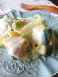 取り分け☆幼児食☆鶏と小松菜のクリーム煮-レシピのメイン写真