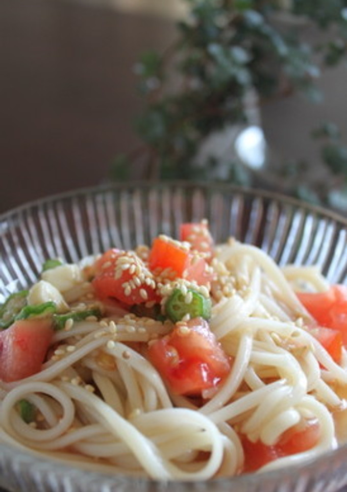 こく旨チーズのねばねばサラダそうめん-レシピのメイン写真