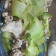 はやとうりとごーやの肉炒め
