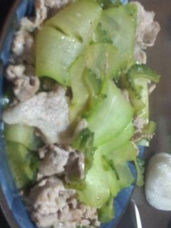 はやとうりとごーやの肉炒め-レシピのメイン写真