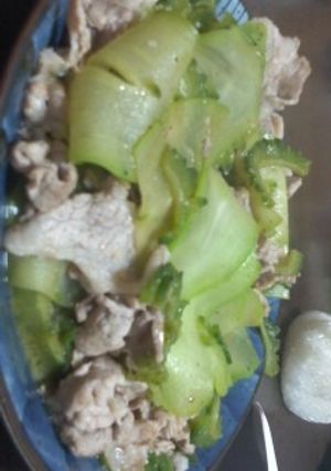 はやとうりとごーやの肉炒め-レシピのメイン写真