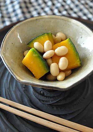 かぼちゃと大豆の塩蒸し煮-レシピのメイン写真