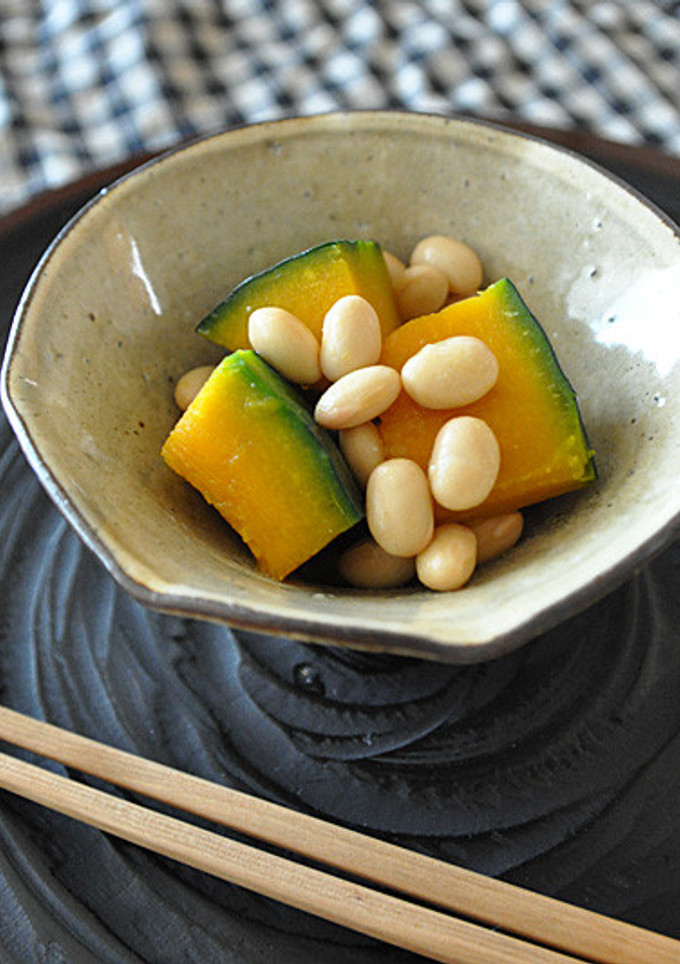 かぼちゃと大豆の塩蒸し煮-レシピのメイン写真