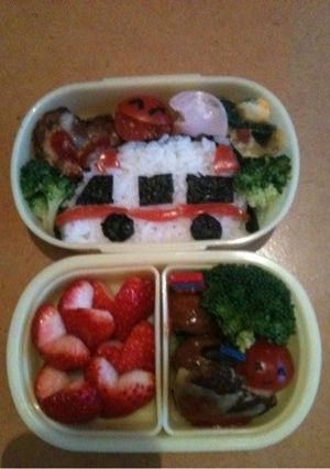 キャラ弁 車-レシピのメイン写真