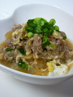 ★牛煮込みの卵とじ★-レシピのメイン写真