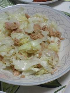電子レンジで!キャベツとツナのさっと煮-レシピのメイン写真