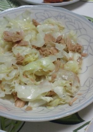 電子レンジで！キャベツとツナのさっと煮-レシピのメイン写真