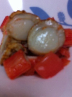 簡単☆トマトとホタテの酢の物-レシピのメイン写真