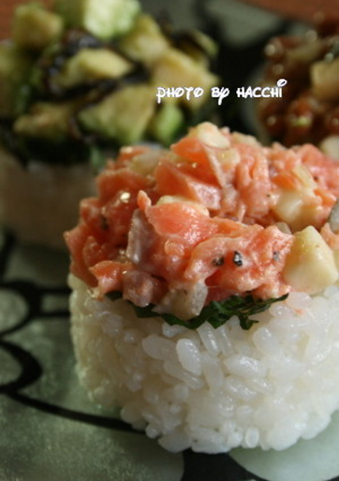 ３種のチーズのっけご飯～セルクル仕立て～-レシピのメイン写真