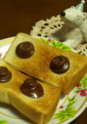 娘が作る♪焼きチョコトースト☆-レシピのメイン写真