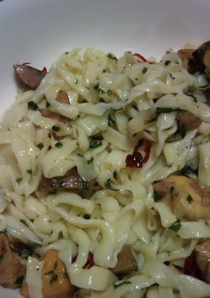 栗のパスタ♪秋の味〜バジルとともに〜-レシピのメイン写真