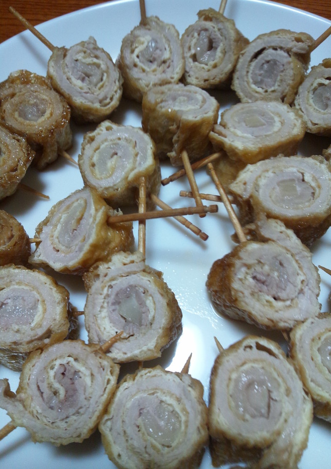 岩下の新しょうが肉巻き油揚げ-レシピのメイン写真