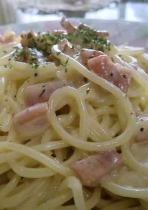 にんにくベーコン生クリームで極上パスタ-レシピのメイン写真