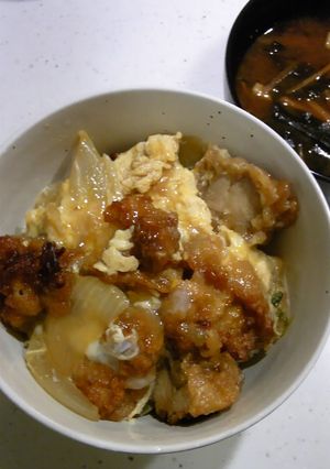 から揚げ親子丼!-レシピのメイン写真