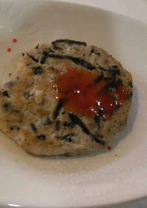 離乳食☆超簡単豆腐ハンバーグひじき入り-レシピのメイン写真