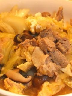 キャベツと豚肉の卵とじ煮-レシピのメイン写真