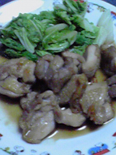 鶏肉のてりてり煮 白菜添え♪-レシピのメイン写真