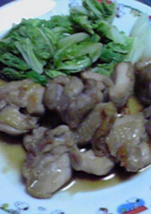 鶏肉のてりてり煮　白菜添え♪-レシピのメイン写真
