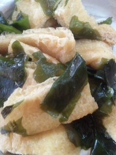 お弁当に ワカメとうすあげのさっと煮-レシピのメイン写真