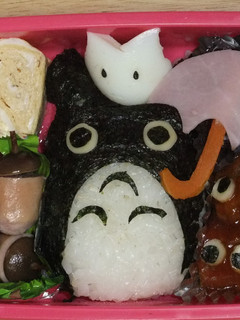 雨でも晴れ♪トトロキャラ弁 -レシピのメイン写真