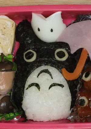 雨でも晴れ♪トトロキャラ弁　-レシピのメイン写真