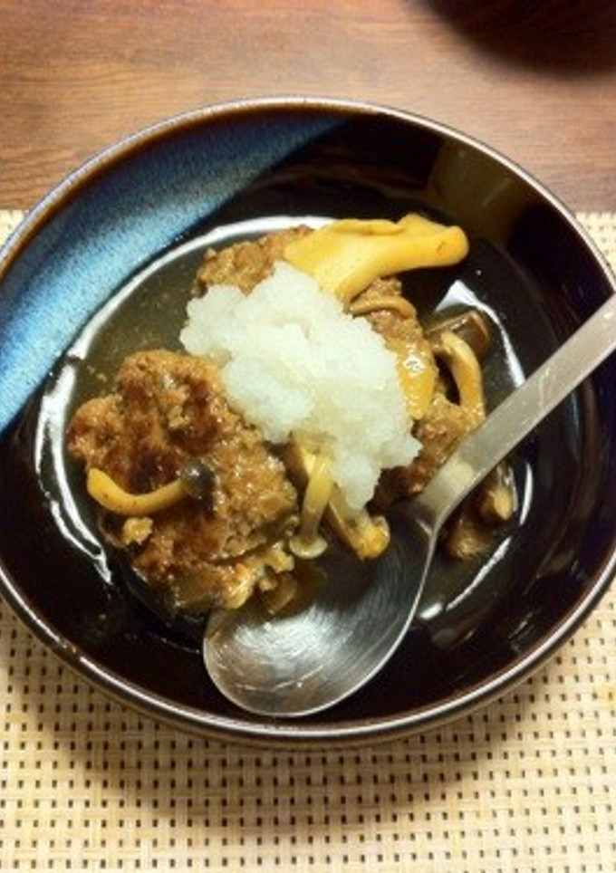和風煮込みハンバーグ-レシピのメイン写真
