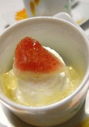 いちじくと、ら・ふらんすそーすのむーす。-レシピのメイン写真