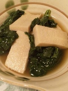 凍み豆腐お浸し-レシピのメイン写真