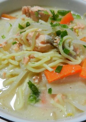 ちゃんぽんde粕汁麺♪-レシピのメイン写真