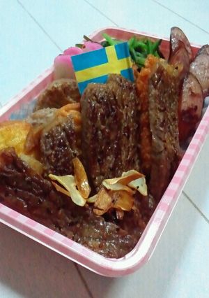 ステーキ弁当-レシピのメイン写真