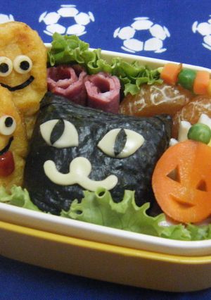 ハロウィン弁当　2011～クロネコ編～-レシピのメイン写真