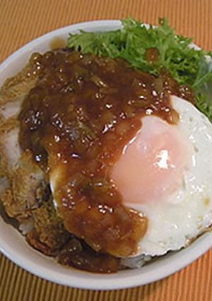 第２４５の隷使緋：トンカツロコモコエル-レシピのメイン写真