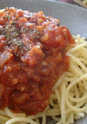 野菜のミートソース風トマトパスタ★゛-レシピのメイン写真