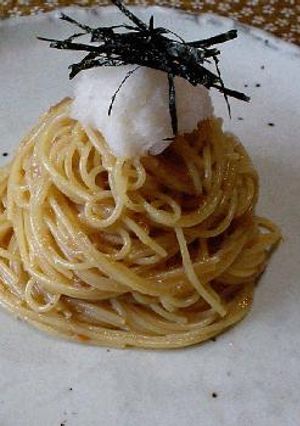 梅みぞれすぱ-レシピのメイン写真