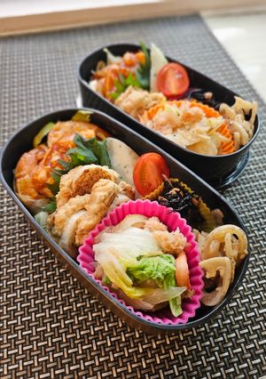 エビチリ弁当-レシピのメイン写真