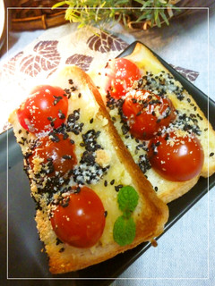 さつま芋とトマトのトースト*バター風味-レシピのメイン写真