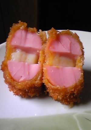 お魚ソーセージのチーズサンドフライ-レシピのメイン写真