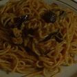 お店のメニューを斬る(?)第9弾☆トマトとナスビとチーズのパスタ